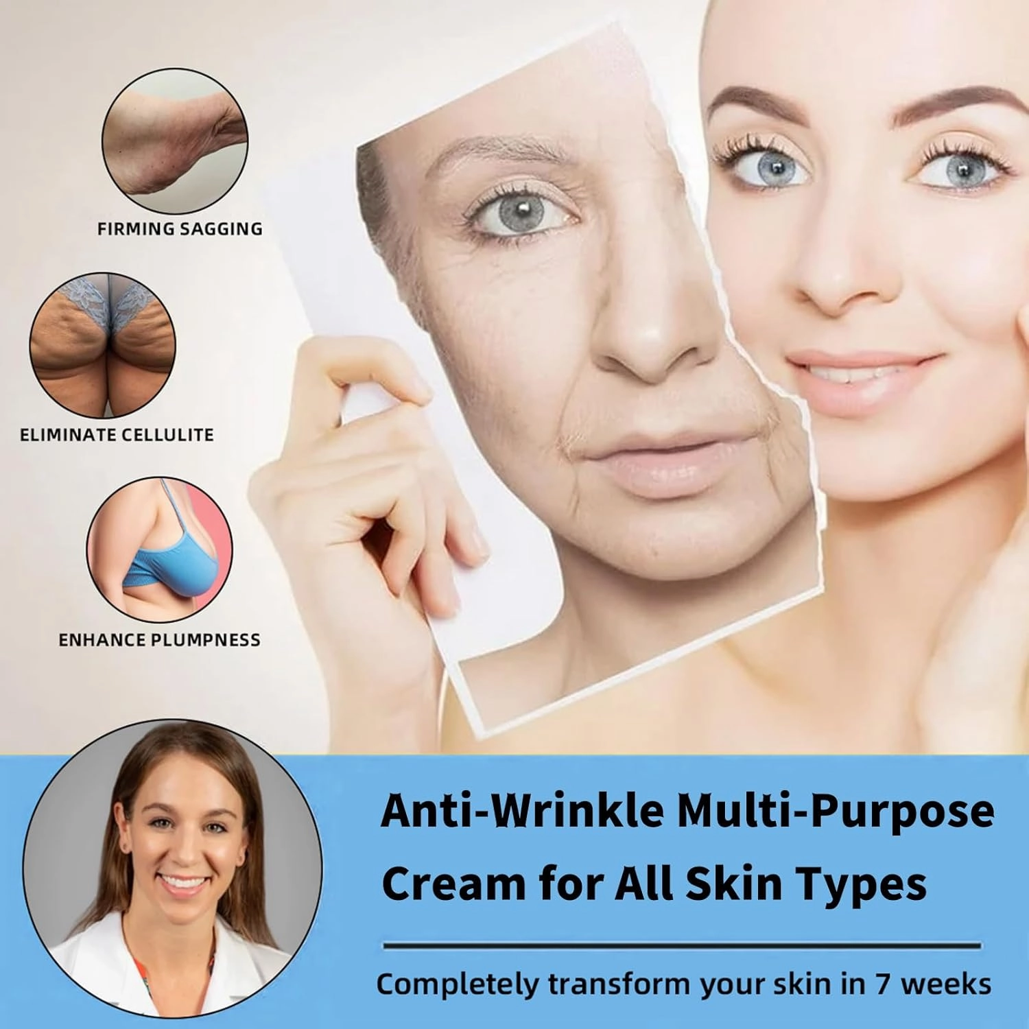 Skin Lifting Wrinkle Removal Cream, Skin Firming Cream, Lifting Skin Firming Cream, Skin Firming Rejuvenating Serum - Restore Skin Elasticity (1PC)