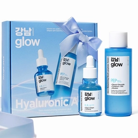 Skin-Moisturizing Solution Duo - Multi-Peptide Toner for Face 5.07fl oz & Hyaluronic Acid Serum 1.01fl oz I Korean Skincare I Special Gifts for Women