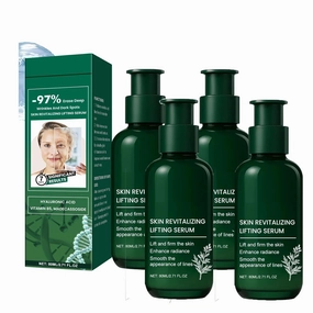 Skin Revitalizing Lifting Serum - Anti-Wrinkle & Hydration Treatment, Hyaluronic Acid & Niacinamide, Skin Rejuvenation(4Count (Pack of 4))
