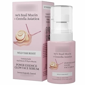 SKIN Snail Mucin 96% Power Essence For Glowing, Anti Aging And Hydration | Hyaluronic Acid Serum With Ginseng Face Serum For Men & Women For Dull And Damaged Skin