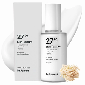 Skin Texture 27% Serum, Glass Skin, Pore Care, Textured Skin, Bumpy, Rough Skin, Hyaluronic acid, Collagen, Retinol, Korean Skin Care 3.04 fl oz