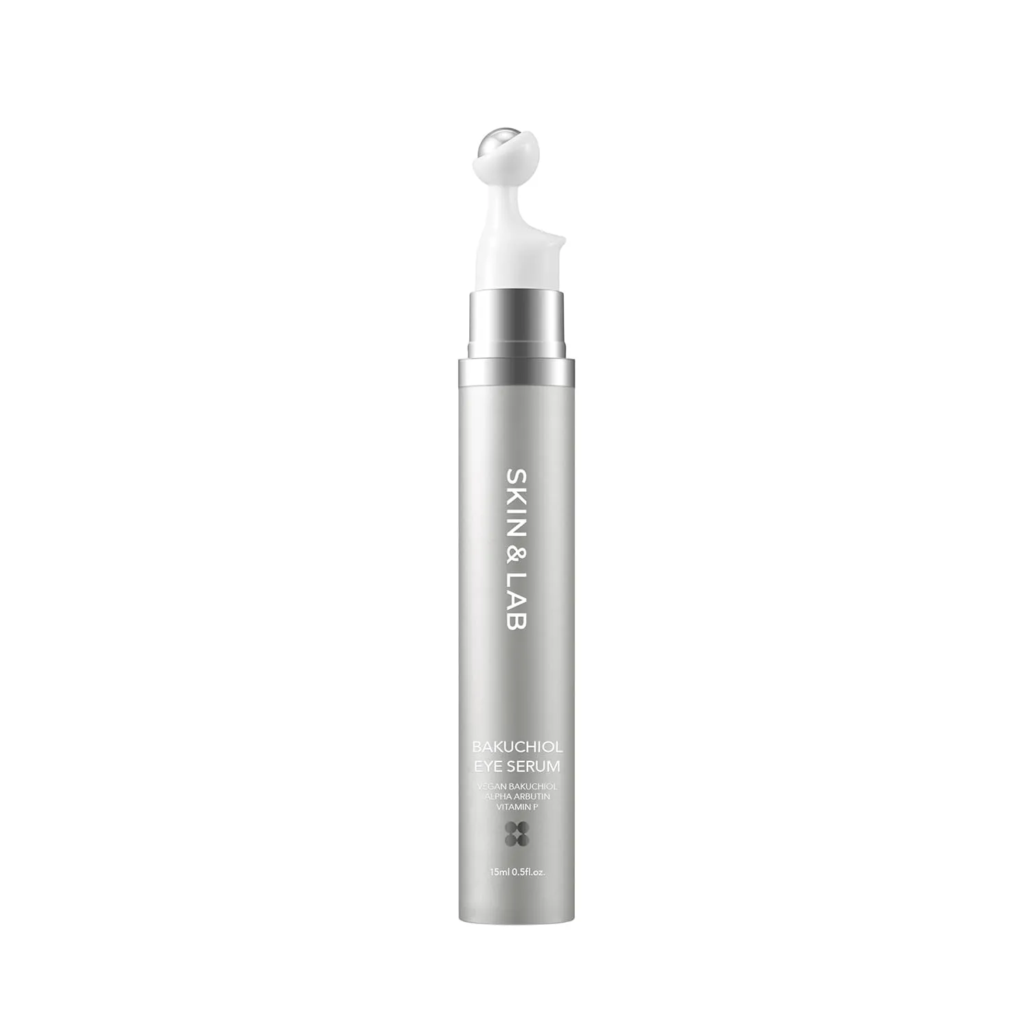 [SKIN&LAB] Bakuchiol Eye Serum with Caffeine, Roll-on Korean Under Eye Serum, Anti-Aging Wrinkle Care for Fine Lines, vegan, cruelty-free, 0.5 fl. Oz