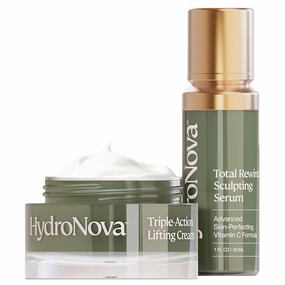 Skincare Bundle: Anti-Aging Face & Neck Cream   Total Rewind Sculpting Serum – Skin-Firming, Wrinkle-Reducing Moisturizer & Line-Smoothing Dark Spot Corrector