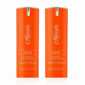 skinChemists Men's Vitamin C Facial Serum 30ml Twin Value Savings Pack