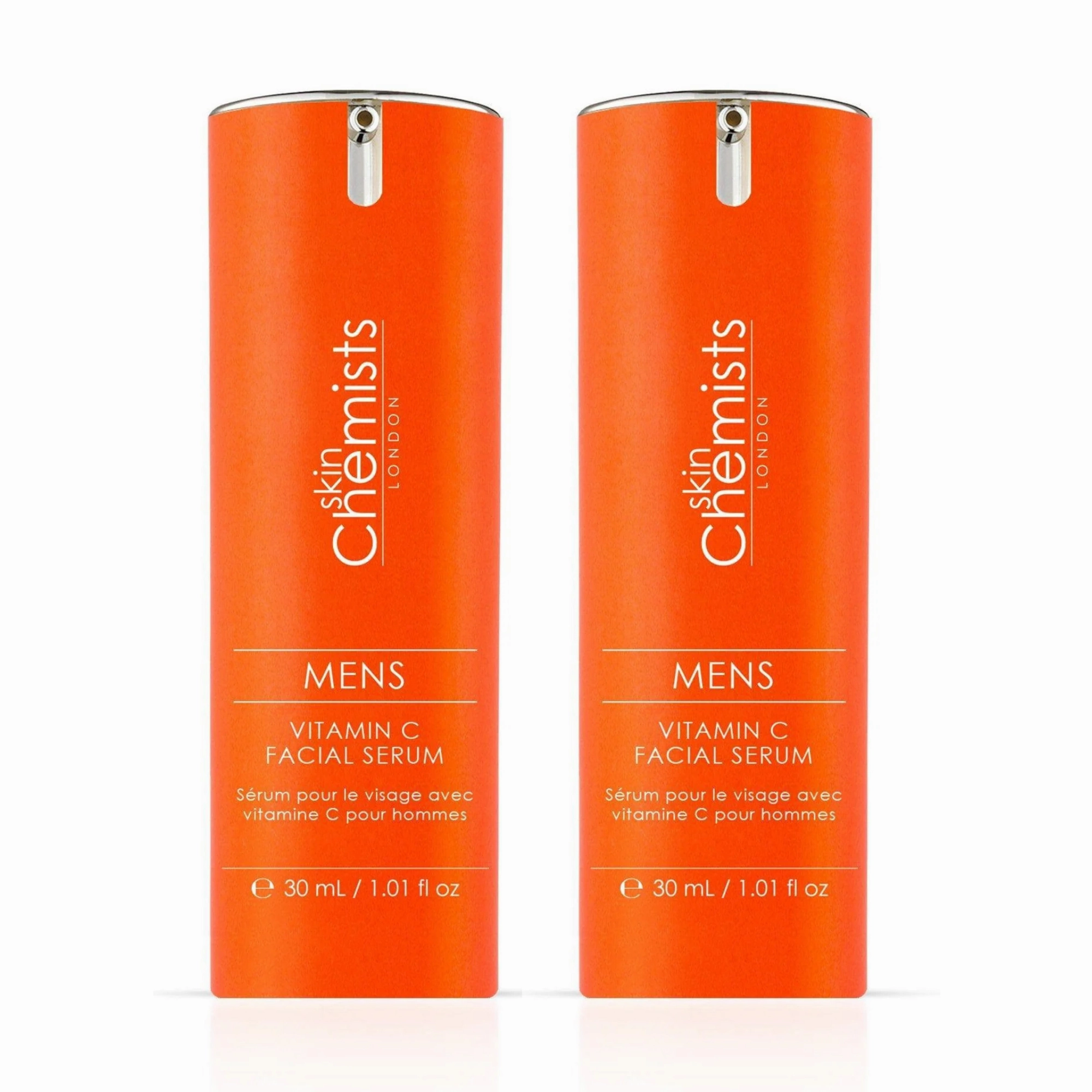 skinChemists Men's Vitamin C Facial Serum 30ml Twin Value Savings Pack