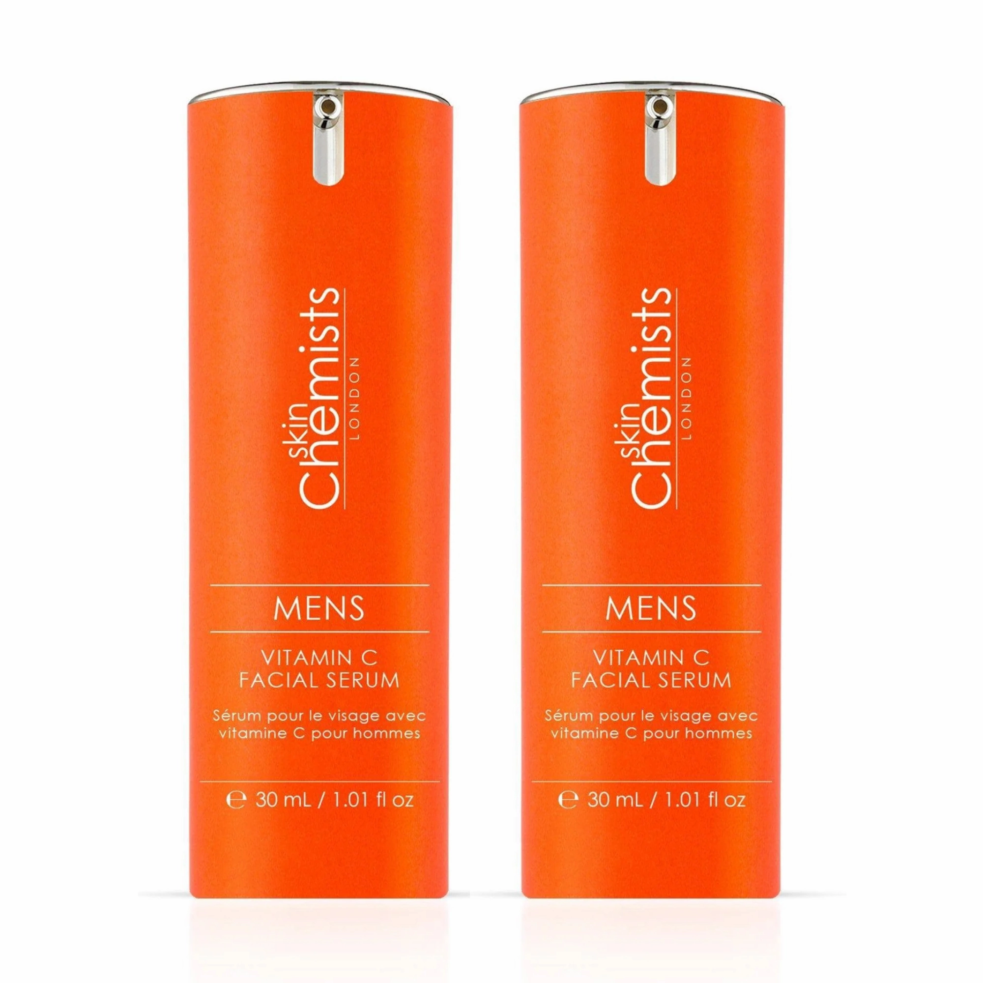 skinChemists Men's Vitamin C Facial Serum 30ml Twin Value Savings Pack