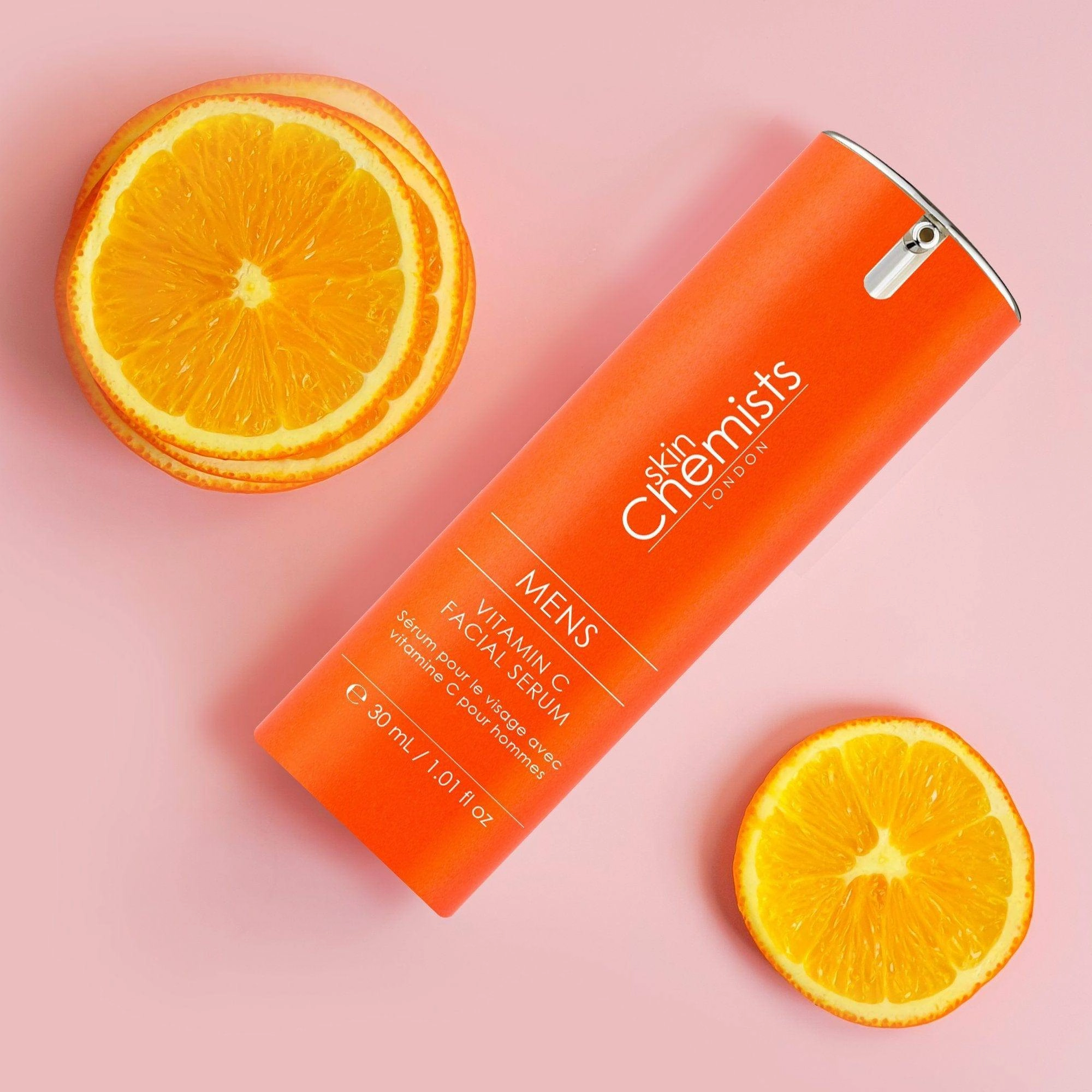 skinChemists Men's Vitamin C Facial Serum 30ml Twin Value Savings Pack