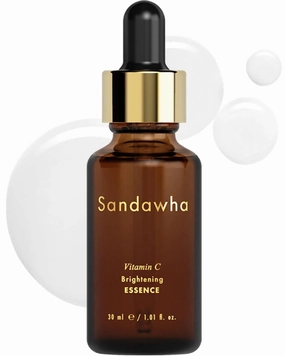 SKINCURE Sandawha Vitamin C Essence - Vegan Korean Serum, Hydrating and Illuminating Face Serum with Pure Ascorbyl Glucoside and Sodium Hyaluronate, Uneven Skin Tone for Radiant Skin, 1.01 fl.oz.