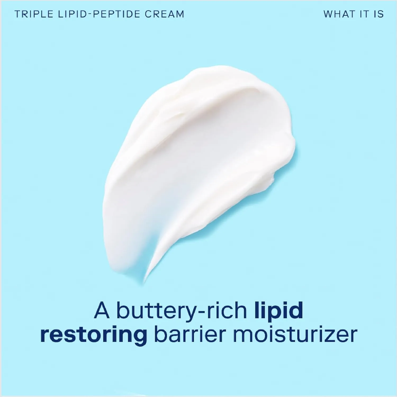 Skinfix Triple Lipid-Peptide Cream Refill - 1.7 oz - Rich Face Moisturizer to Instantly Hydrate & Restore Dry, Sensitive Skin - Non-Comedogenic, Fragrance Free, Vegan, Cruelty Free