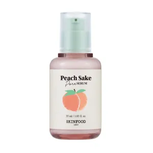 SKINFOOD Peach Sake Pore Serum - Pore Minimizer & Sebum Control - Skin Smoothing Facial Serum for Oily Skin - Pore Refining Serum & Pore Tightening 45ml (1.52 oz)