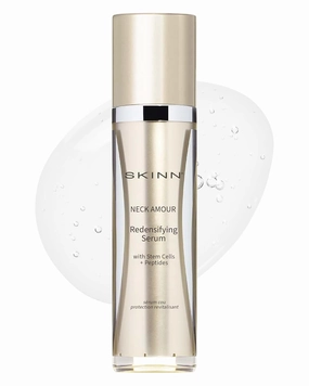SKINN Neck Amour Redensifying Serum - Anti-Aging Neck Cream with Stem Cells & Peptides Tighten the Appearance of Loose & Sagging Skin - Enriched with Rice Protein
