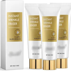Skip The Line Instant Wrinkle Eraser, Skip The Line Restore Skin Elasticity, Firming Peptides Lotion Serum For Body, Instant Face Lift Cream, Fade Fine Lines & Tighten Skin, Anti-Aging (3pcs)