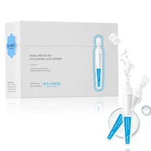 Small Molecule Hyaluronic Acid Serum – Ultra-Lightweight Hydrating Facial Serum for All Skin Types, 1ml * 30 Ampoules