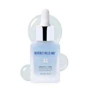 Smooth   Firm Copper Peptide Concentrate Serum for Aging Skin, Plumping Niacinamide for Tightening & Brightening, Helps Improve Elasticity, Hyperpigmentation & Dark Spots, Water Based, 1.18 Fl Oz