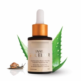 Snail Mucin Serum for Face (30ML) With Aloe Vera & Hyaluronic Acid | Serum for Dark Spots and Glowing Skin | Summer Intense Hydration, Wrinkles & Spot Correction, Anti Ageing, Skin Firming