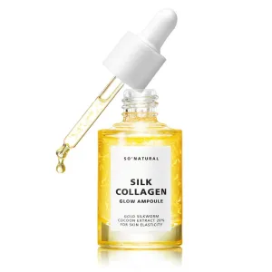 SO NATURAL SILK COLLAGEN GLOW AMPOULE - Anti-Aging Serum, Intense Hydration   Moisture