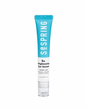 So Brightening Eye Serum Korean Skincare, For Dark Circles Under Eye Treatment, with Camella, Lotus, Jojoba, Caffeine, Vitamins B3, and E, Vegan, No Paraben, Cruelty Free, 20 ml/0.67 oz