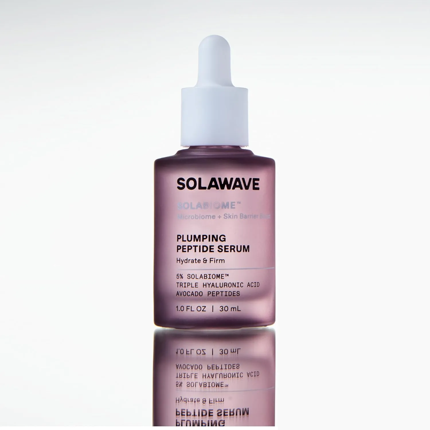 Solawave Plumping Peptide Lifting Serum with Triple Hyaluronic Acid, Probiotics, Avocado Vegan Peptides for Collagen and Radiant Complexion - Anti-Aging Preventative for All Skin Types (1 FL OZ)