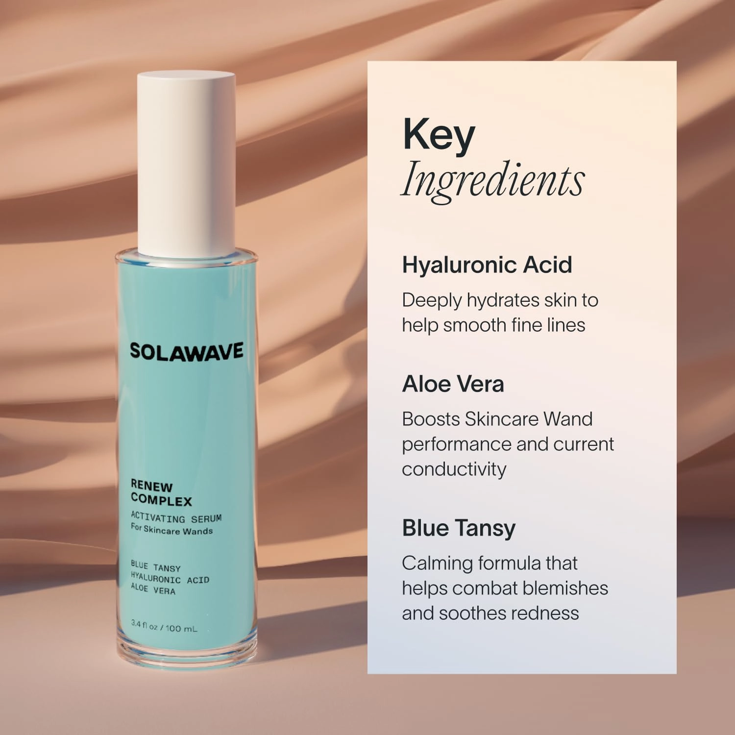 Solawave Renew Complex Serum for Face & Neck | Boost the Effects of Solawave Facial Wand | Red Light Therapy for Face & Microcurrent Facial Device for Anti-Aging & Skin Tightening | Solawave Original