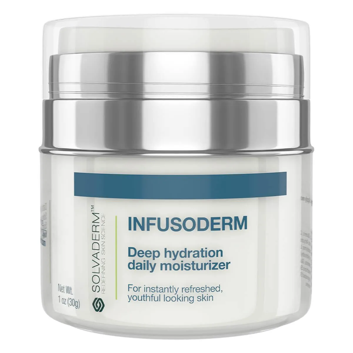 Solvaderm Infusoderm – Hydrating Antioxidant Face Serum with Hyaluronic Acid, Vitamin C & Plant Extracts for Plump, Radiant Skin – Boosts Moisture, Smooths Fine Lines – 1 fl oz