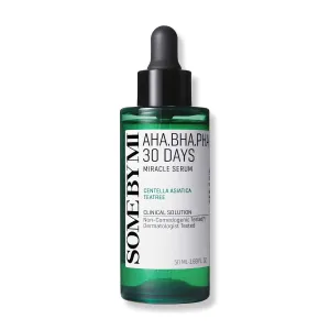 SOME BY MI AHA BHA PHA 30 Days Miracle Serum - 1.69oz, 50ml - Daily Centella Ampoule Serum with Niacinamide for Soothing, Calming and Clear Skin - Pore, Sebum and Blackhead Care - Korean Skin Care