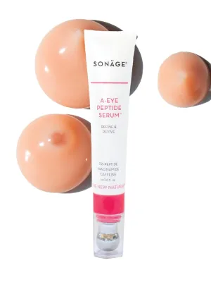 Sonage A-Eye Peptide Serum: for Dark Circles, Puffiness, Under Eye Bags, Wrinkles & Fine Lines | Anti-aging Eye Serum