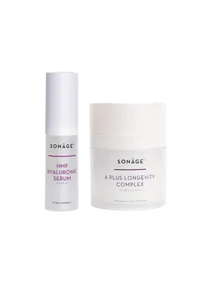 Sonage Anti Wrinkle Duo | Hyaluronic Acid Serum   Hyaluronic Acid Moisturizer For Face | Anti Wrinkle Face Cream | Hydrating Serum   Moisturizer For Face