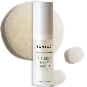 Sonage C Shield Smart Serum: Hyaluronic Acid & Vitamin C | Brightens, Shields from Blue Light, Fades Dark Spots