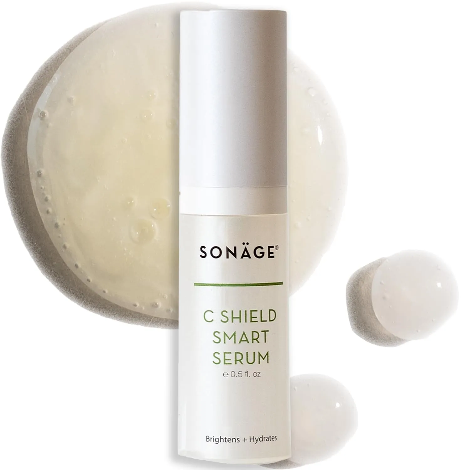 Sonage C Shield Smart Serum: Hyaluronic Acid & Vitamin C | Brightens, Shields from Blue Light, Fades Dark Spots