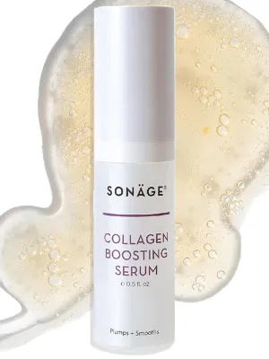 Sonage Collagen Boosting Serum: Vegan Anti-Aging Face Serum | Plumps, Smooths, Minimizes Pores, Wrinkles