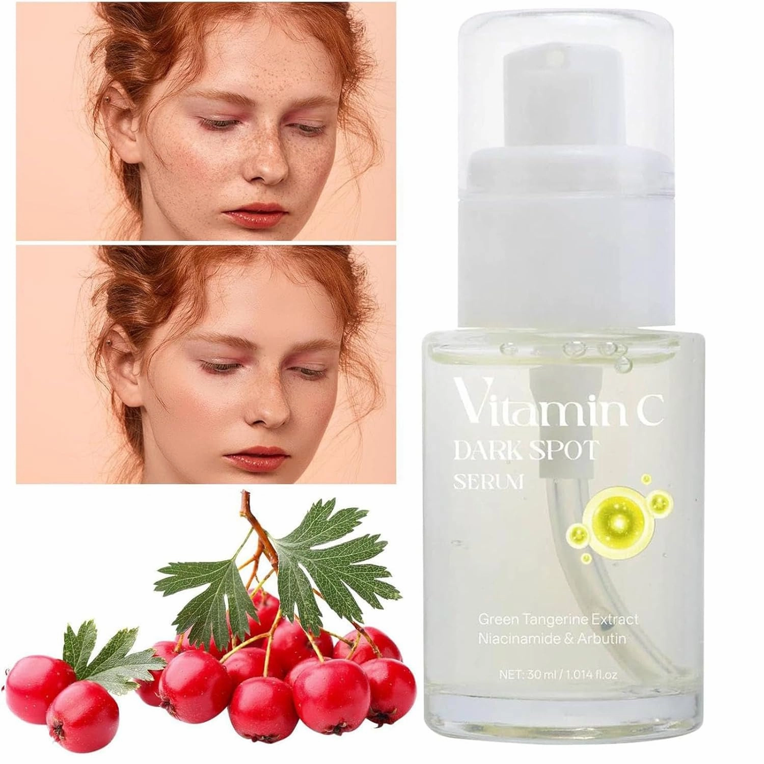 Spot Lightening Corrector Nutramin C Corrector, Dark Spot Serum for Skin Care, Liquid Face Brightening, Moisturizing Skin All Day, Mild and Non-greasy, Fast Absorption (3pcs)