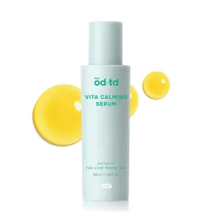 Spring Event bye od-td Vitamin Calming Serum (1.7fl oz) - Soothing Ampoule with 6-in-1 Formula for Hydration, Moisturizing Gentle Exfoliation. Korean Skin Care. Vitamins, Phyto Pro-Retinol