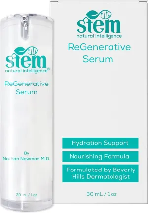 STEM Skin and Face Regenerative Serum for Women, Facial Moisturizer Skin Care Peptides Serum, Skin Care Topicals, Luxury Face Moisturizer for Women, 1oz Bottle