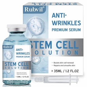 Stem Cell Serum for Face, Effective Microneedling Ser-um, Old Stem Cell Serum Ampoule to Use with and Without MicroNeedling, Anti Aging & Smooth Wrinkles 1.2 oz