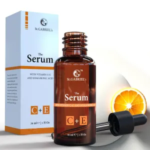 St.GABRIEL's Radiant Skin Discoloration Correcting Face Serum – Vitamin C & E, Deep Hydration & Skin Repair – Anti-Aging, Vegan & Brightening Serum for Dark Spots & Wrinkles