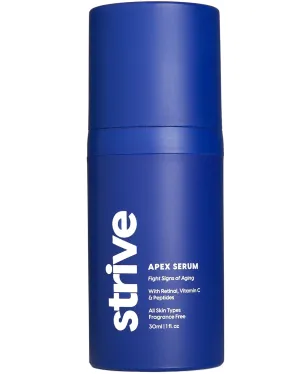 Strive - Apex Anti aging Serum - Retinal, Peptide & Vitamin C Face Serum. Fragrance Free, Anti aging Skin care for Younger, Healthier, Brighter skin - For All Skin Types - 30mL