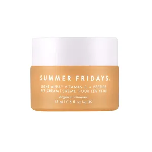 Summer Fridays Light Aura Vitamin C   Peptide Eye Cream - Brightening Eye Cream with an Illuminating and Hydrating Formula (0.5 Fl Oz)