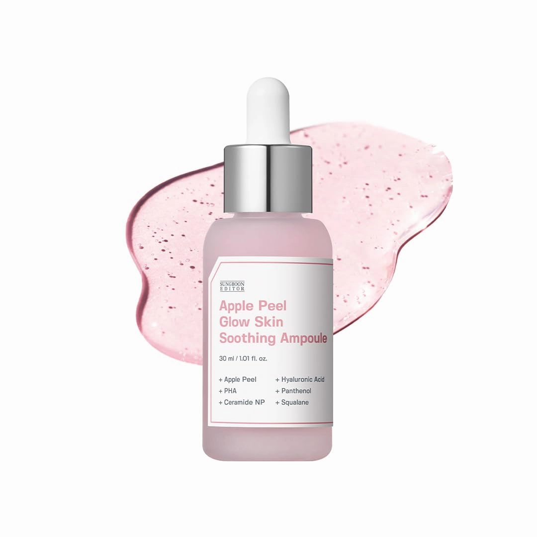 SUNGBOON EDITOR Apple Peel Glow Skin Soothing Ampoule | Facial Serum | Gentle ExFoliation | Smooth Skin | Glow Skin | Korean Skin Care