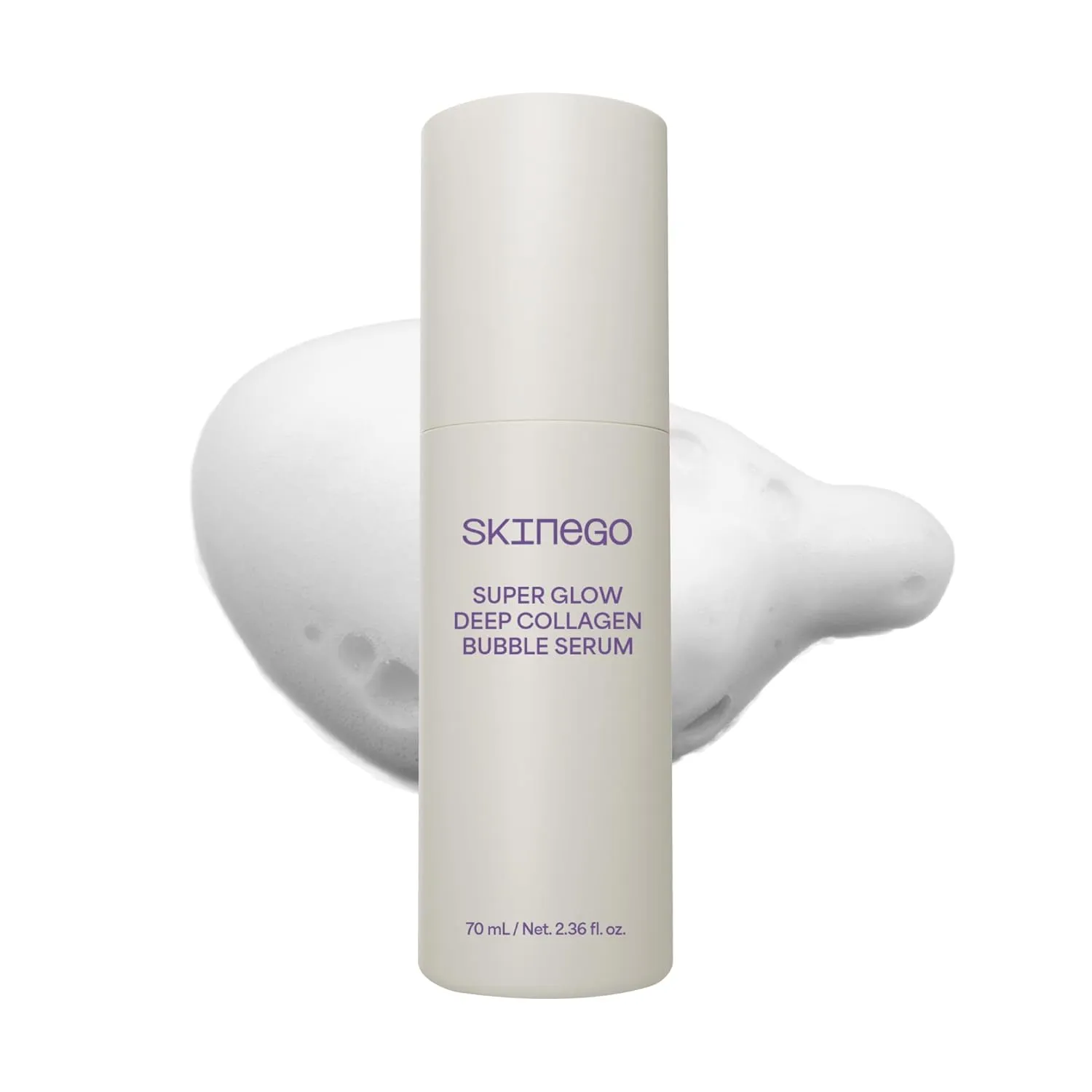 Super Glow Deep Collagen Bubble Serum 2.36 fl.oz, Korean Skincare Elasticity Boosting & Skin Firming Serum with 1,069,029ppb Collagen, Anti Aging & Hydrating for Fine Lines, Bubble Mask Pack