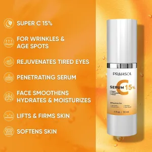 Super Vitamin C Serum for Women Over 70:Glow-Activating Maker Advanced Anti-Aging Formula, Wrinkle Cream for Face, Anti Aging Cream, Hydrates, Softens, Lifts and Firms Super Vitamin C Serum