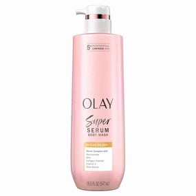 Super Serum Body Wash for Extra Dry Skin, 24Hr Long Lasting Hydration, 5  Ingredient Serum Complex for Bright Even Firm Luminous Skin, 18.5 Fl Oz