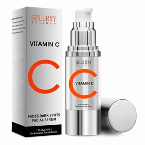 Super Vitamin C Face Serum for Mature Skin – All-in-One Serum with Vitamin C, Hyaluronic Acid, Vitamin E & Caffeine – Hydrating, Lifting, Visibly Smooths Fine Lines & Brightens Dull Skin