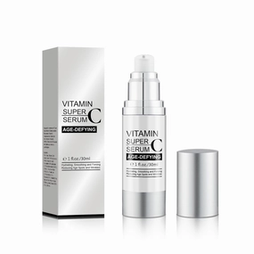 Super Vitamin C Serum for Radiant Skin - Hydrating Facial Treatment with Vitamin E & Hyaluronic Acid, Brightens Dullness, Minimizes Dark Spots, Evens Skin Tone, 1.7 Fl Oz (30ml)