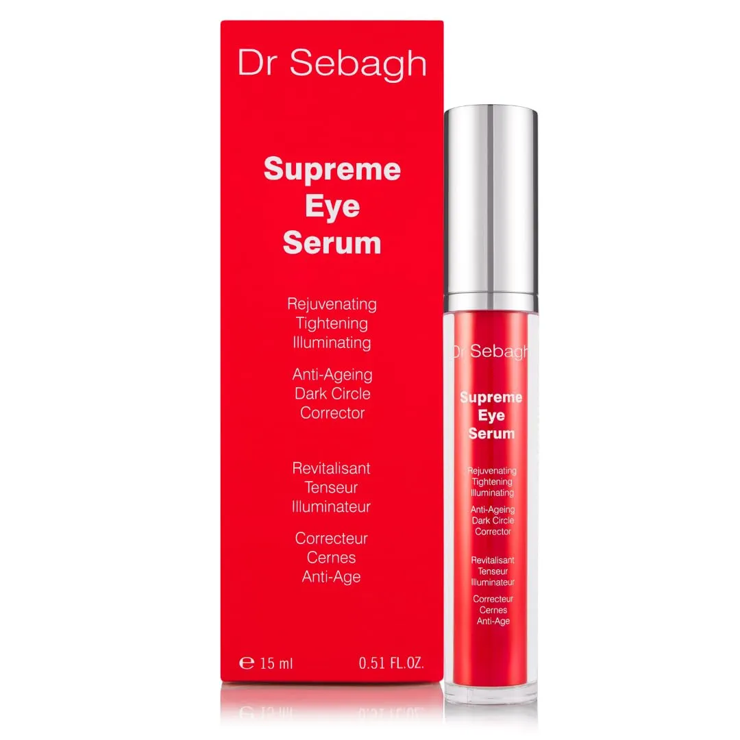 Supreme Eye Serum (0.5 fl oz) - Advanced Roll-On Formula | Designed to Aid Smoother Younger & Firmer-Looking Skin | Helps Reduce Puffiness Circles Fine Lines & Wrinkles | Boosts Elasticity