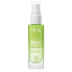 SVR Sebiaclear Face Serum. Retinoid Alternative with Niacinamide & Hyaluronic Acid For Sensitive Oily Skin. Reduce the Appearance of Fine Lines, Wrinkles, Control Breakouts & Unclog Pores, 1 fl.oz