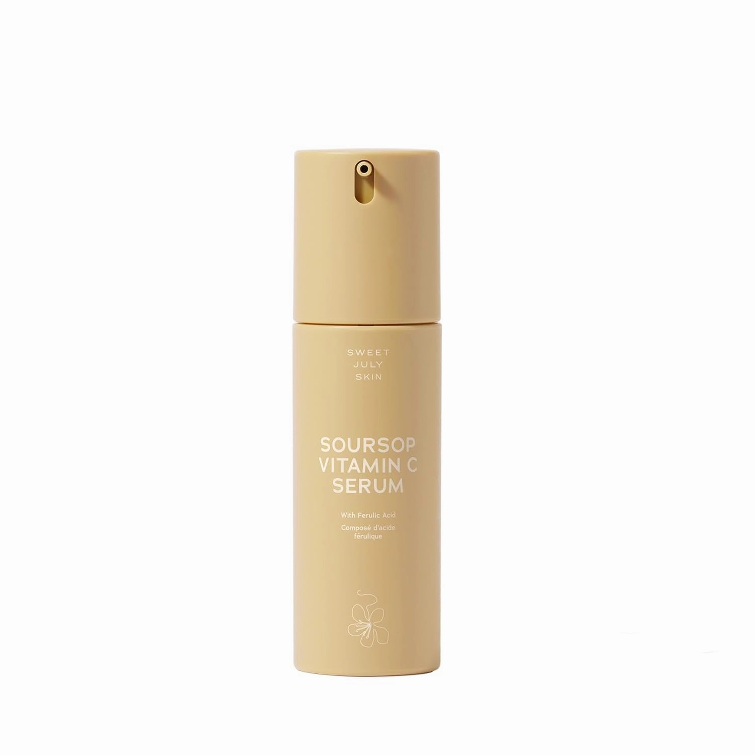 SWEET JULY SKIN Soursop Vitamin C Serum - Soursop, Ferulic Acid & Green Tea, Daily Face Serum for All Skin Types, Hydrating, Firming, Improves Dullness, Clean & Fragrance Free 1 Fl. oz