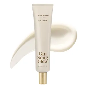 The Face Shop Ginseng Glow Eye Serum - Reduces Visible Dark Circles & Wrinkles, with Korean Ginseng, Retinol, Anti Aging, Korean Skincare, 100ml / 3.3 fl. oz.