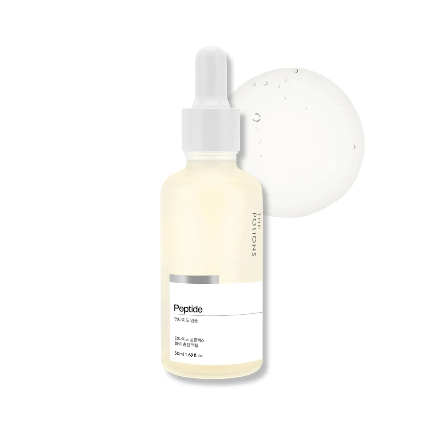 The Potions Peptides Serum for Face – Customizable Peptide Ampoule (Personalized Skincare), Peptidos, Collagen-Boosting (Minimalist Formula), Hydrating & Firming, 1.67 fl oz