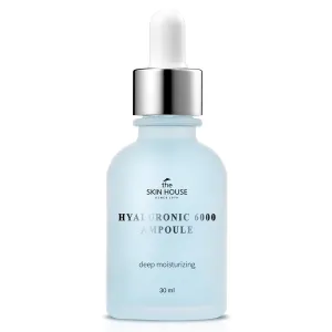 The Skin House Hyaluronic 6000 Ampoule | Concentrated Drop Ampoule Serum |Deep hydrating and calming hyaluronic acid ampoule for moisturizing and hydrating (30ml /1.01 fl.oz)