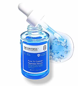 The Youthful - Copper Peptide Face Serum Collagen (Formula Same Buffet Plus Copper Peptides) Peptide Serum for Hydration, Anti-Aging, Firmness, Skin Elasticity, Copper Elixir - 30ML